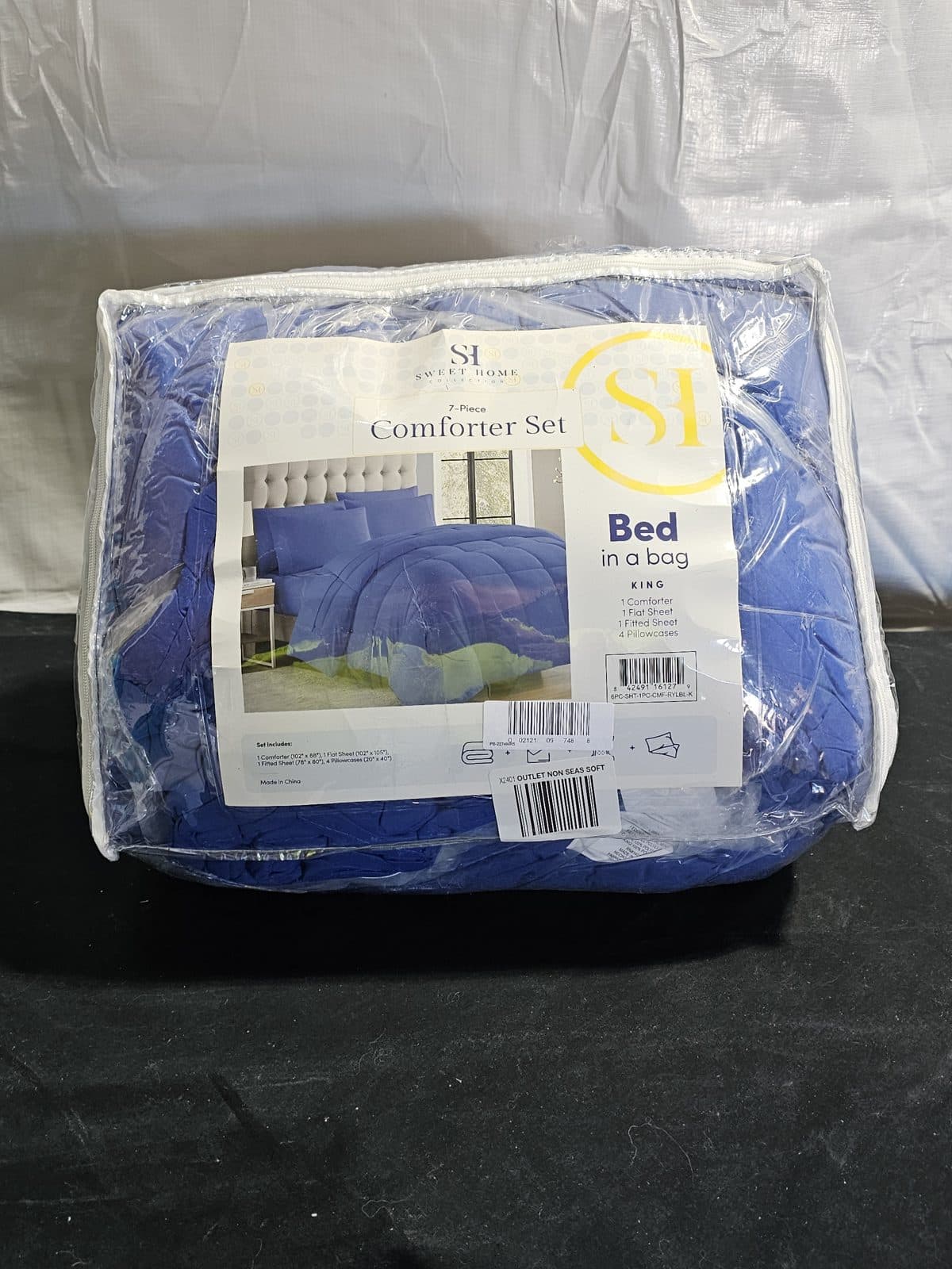 Sweet Home Collection Bed-in-a-Bag - Royal Blue - King