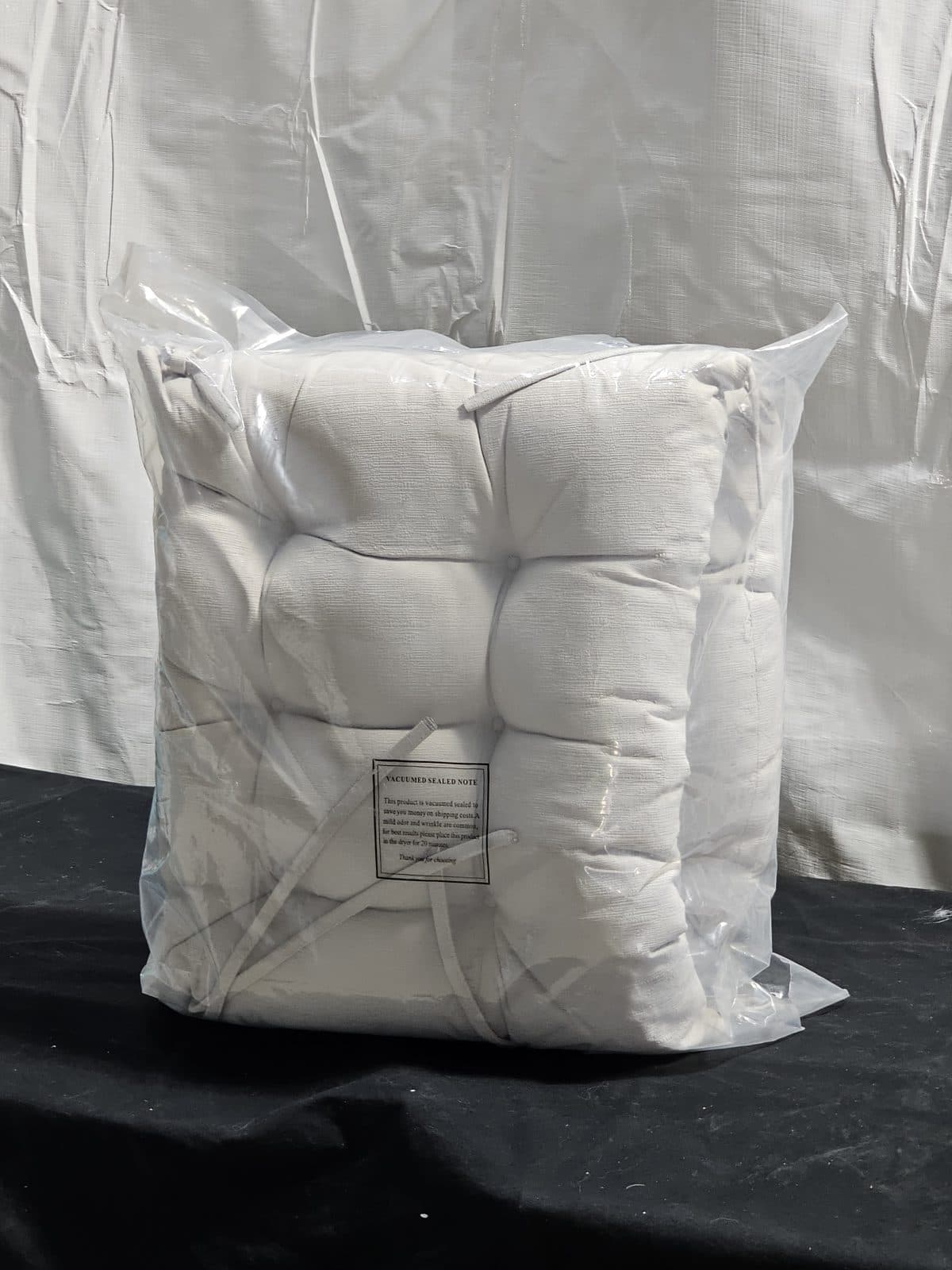 Tufted Rocking Chair Cushion 2-Piece - White - Standard
