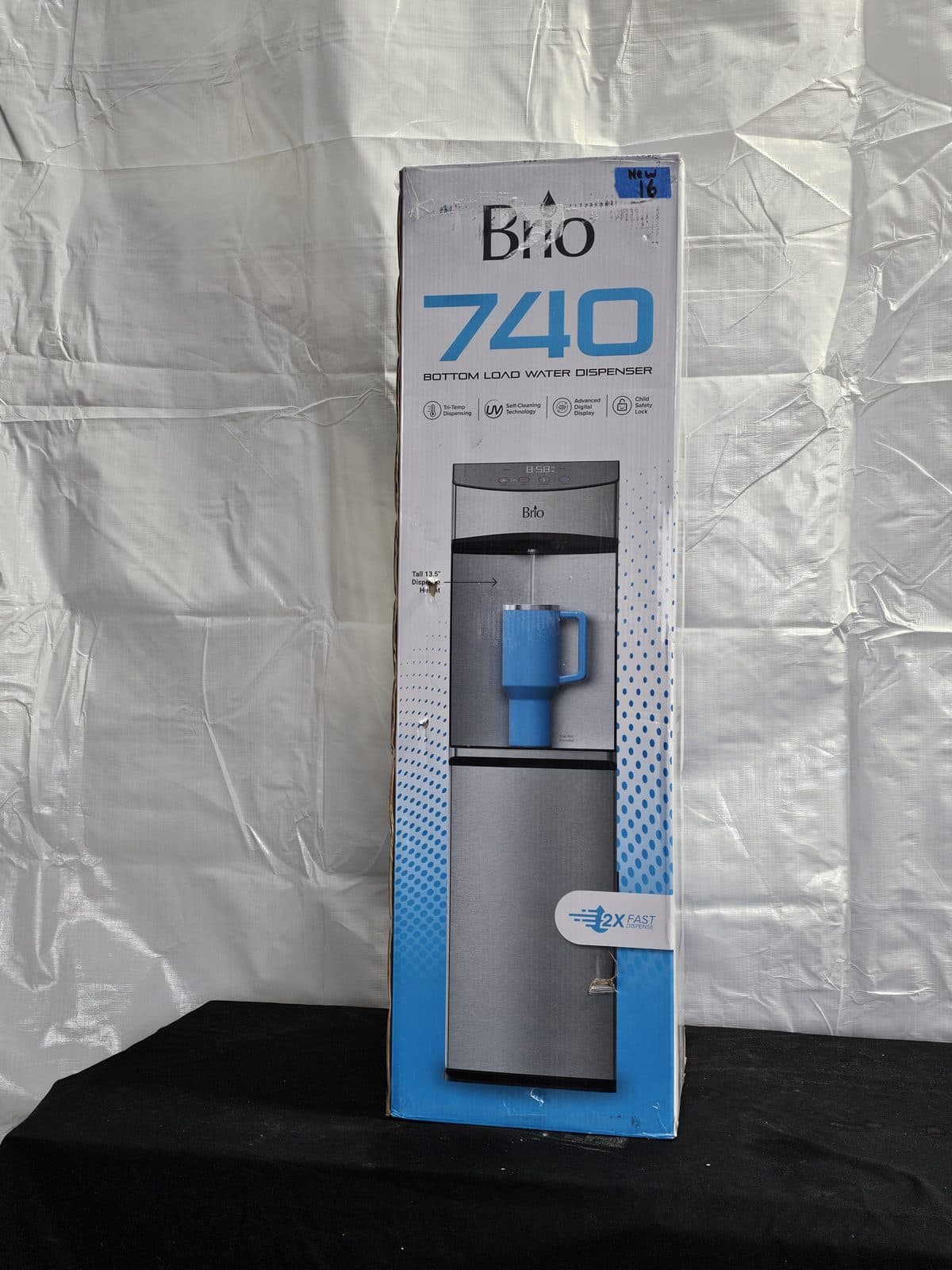 Brio 740 Self-Cleaning Bottom-Load Water Cooler (16) - New in Box