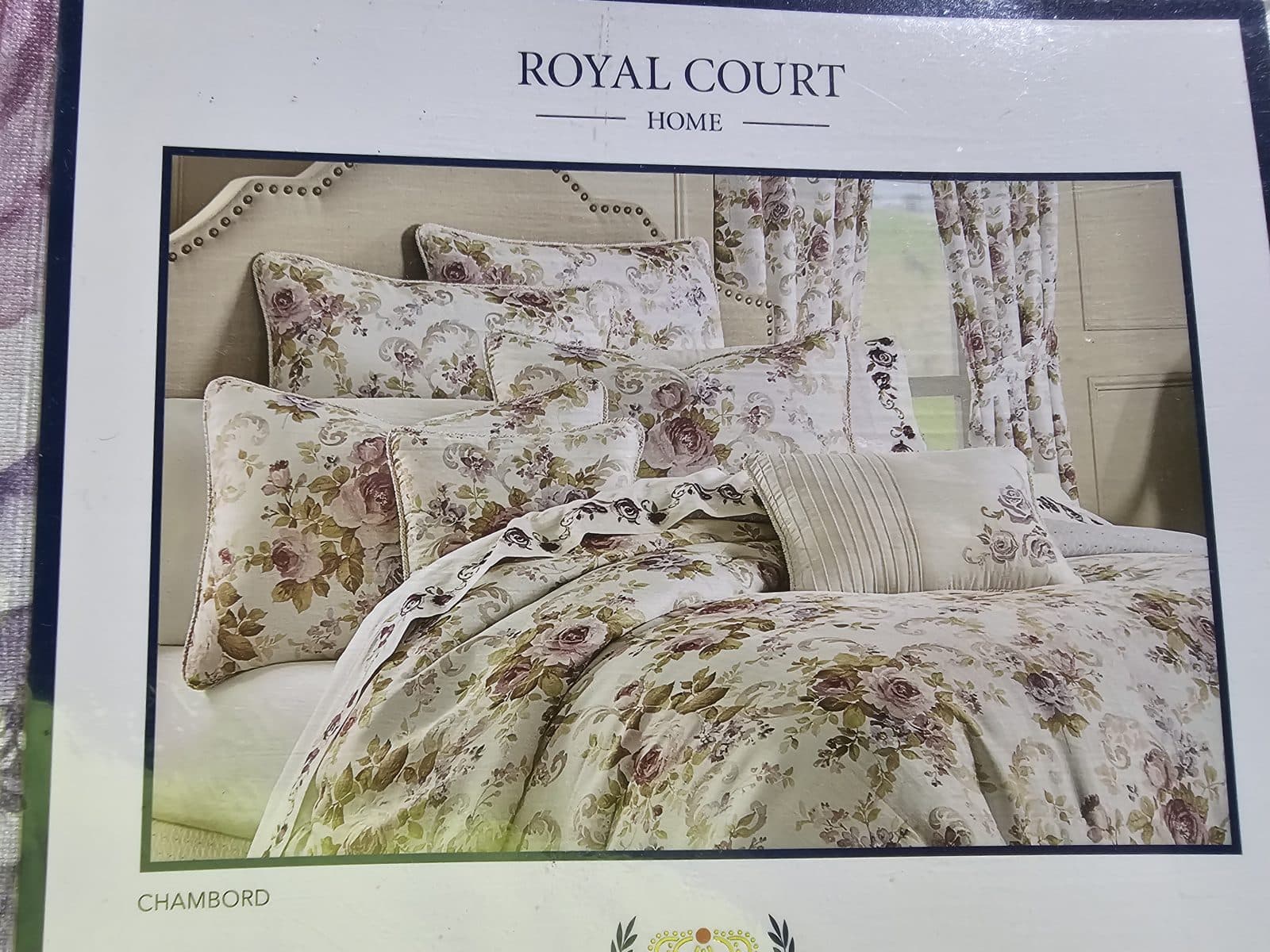 Royal Court Chambord Comforter Set - Floral - Full