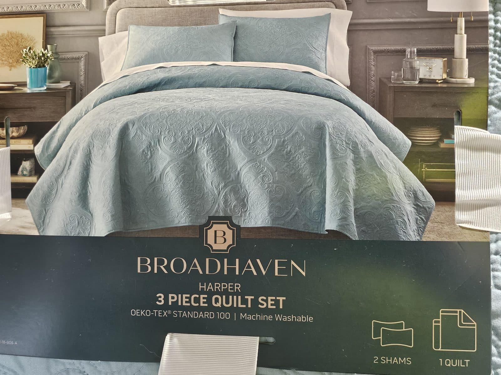 Broadhaven Harper 3-Piece Quilt Set - King