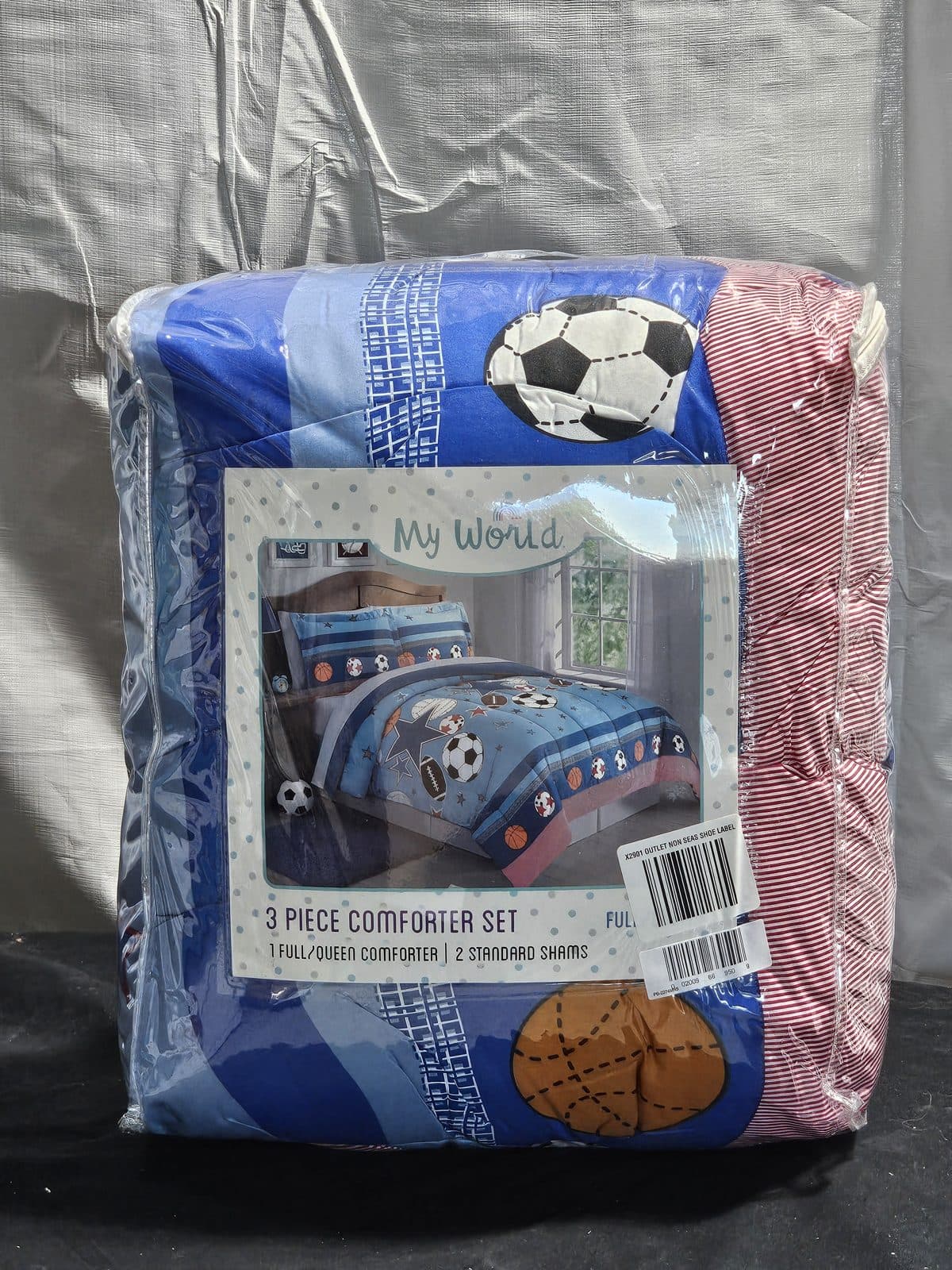 My World Sports 3-Piece Comforter Set - Full/Queen