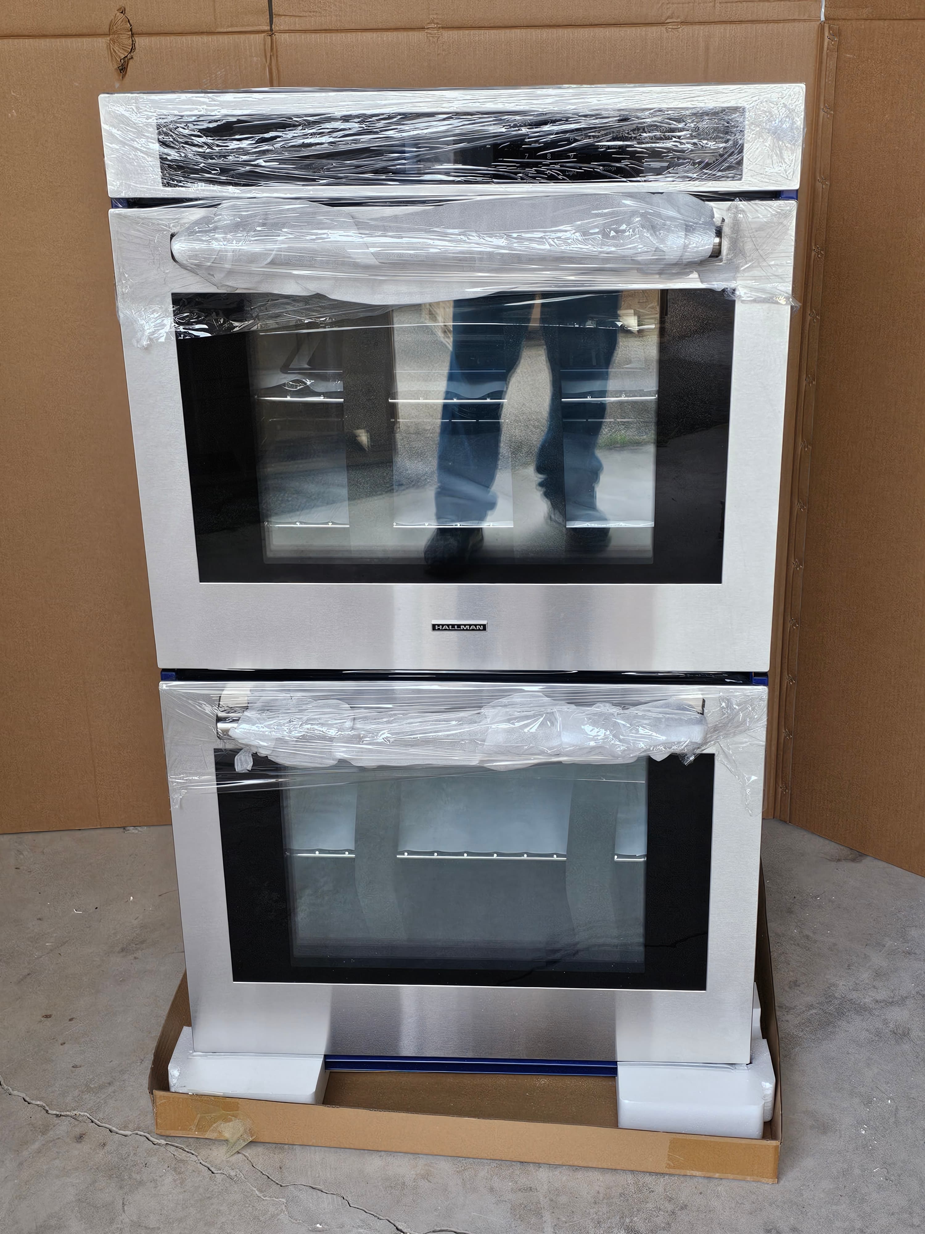 Hallman 30″ Bold Series Double Wall Oven — True Convection + Air Fry — (New) - GREEN BAY, WI
