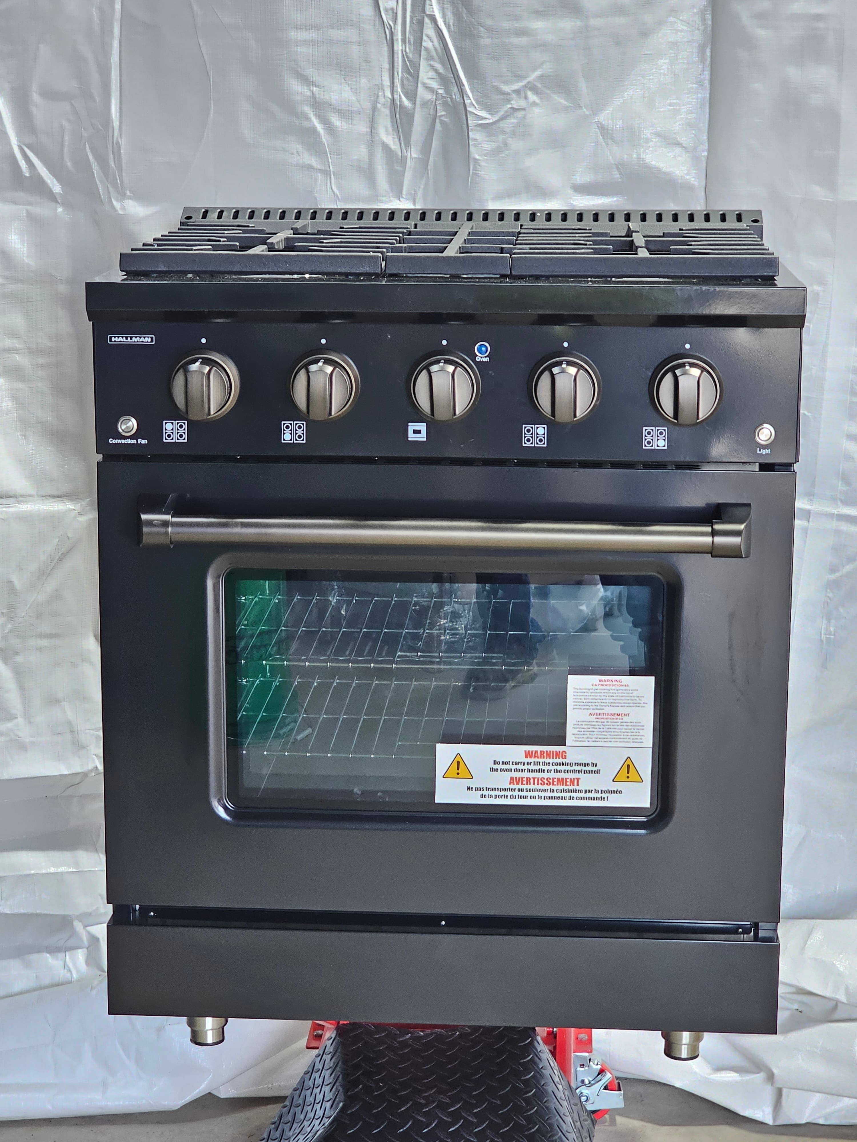 Hallman 30″ Professional-Style Dual Fuel Range — Model HDFR30300005 (New) - Green Bay, WI