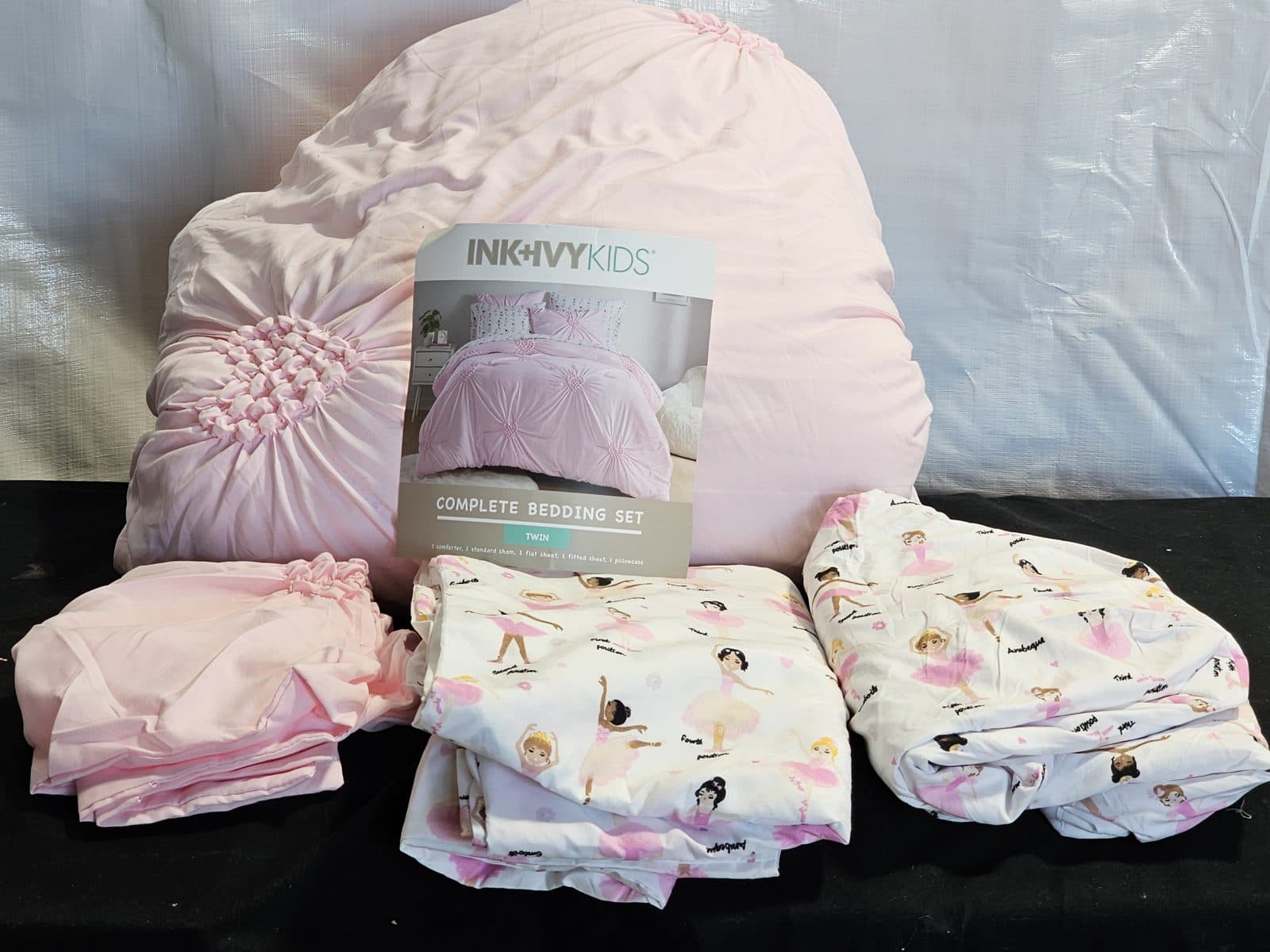 Ink+Ivy Kids Complete Bedding Set - Pink Ballerina - Twin